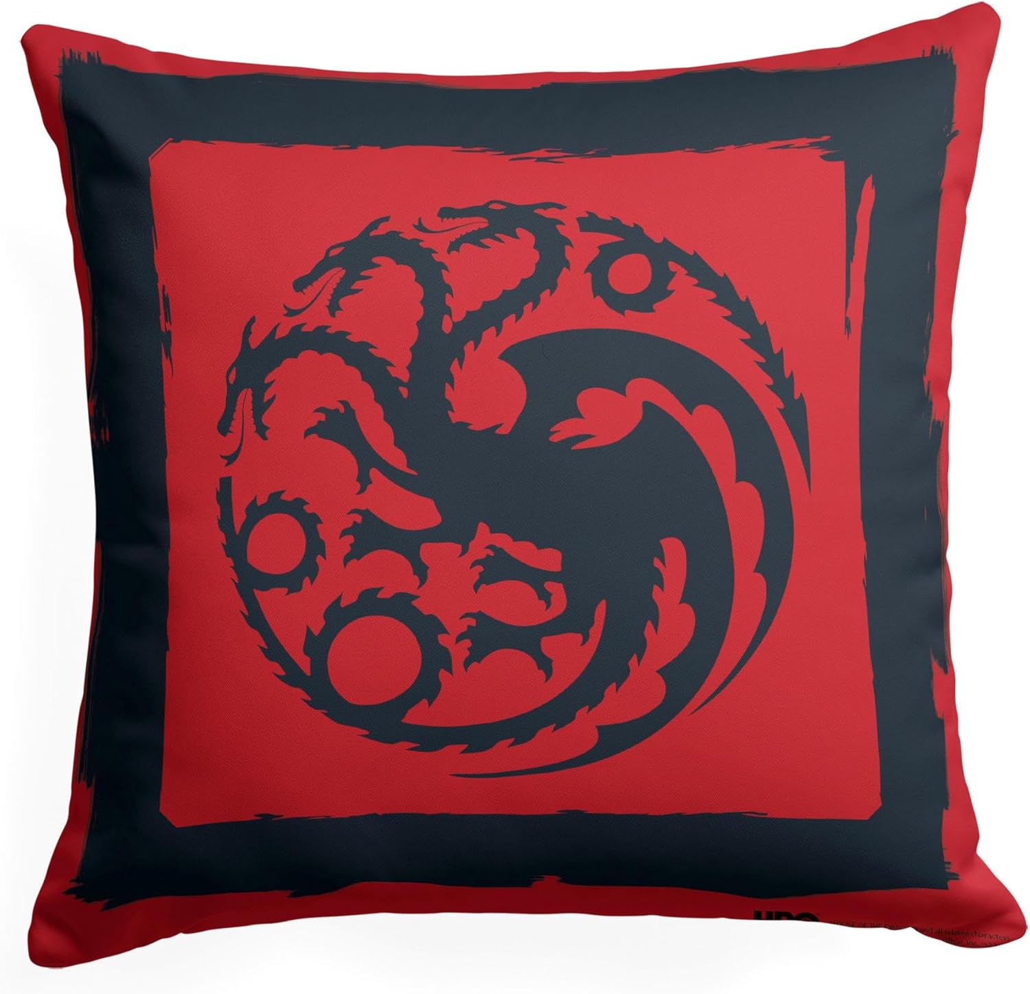 NORTHWEST Game of Thrones Pillow, 18" x 18", Year of The Dragon Red Dragon