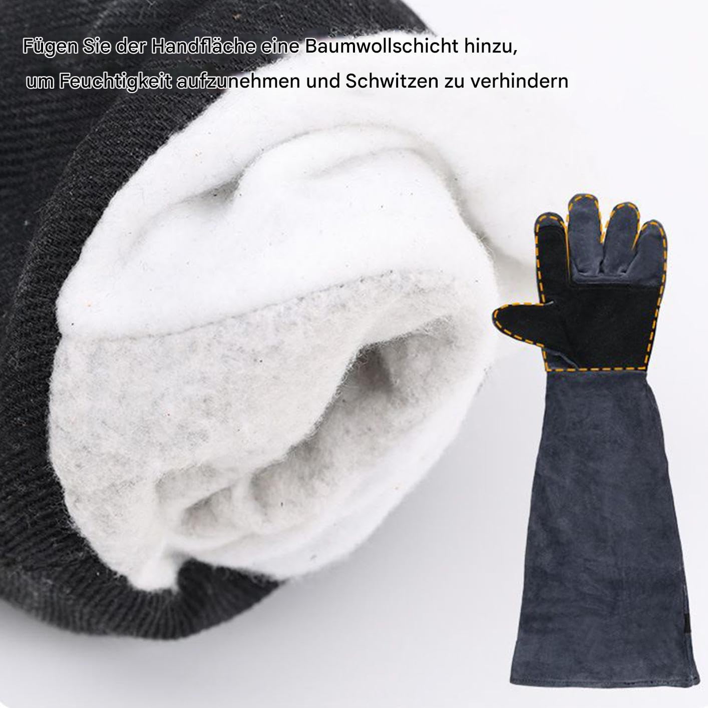 Generisch R?kawice dla kotów, odporne ugryzienia, 60 cm, r?kawice odporne ugryzienia – d?ugi r?kaw dla gadów, w??y, hodowli ptaków, hodowli zwierz?t domowych, do piel?gnacji psów