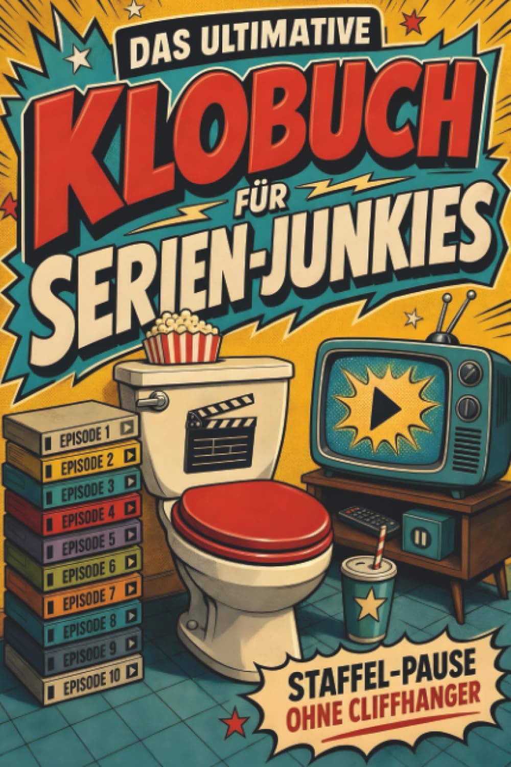 Das ultimative Klobuch für Serien-Junkies: Staffel-Pause ohne Cliffhanger. Lustiges Geschenk für Fans von Serien, Netflix und Binge-Watching