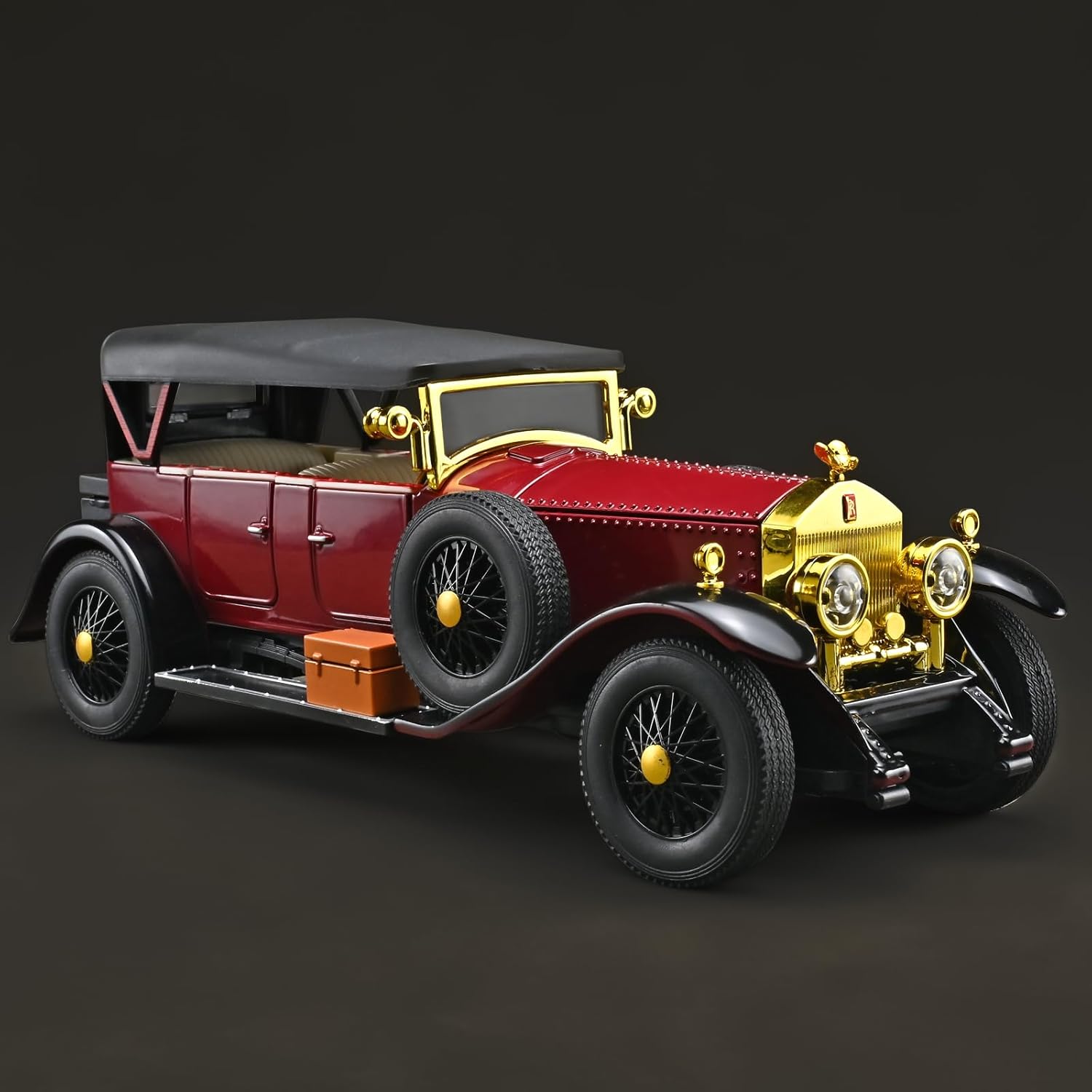 Model Car Kits Adults and Boys 1/24 Diecast Cars Phantom Generation Vintage Car Collectibles,Die Cast Metal Pull Back Cars with Lights and Sounds,Toy Cars for Boys Age 3-12（Red）