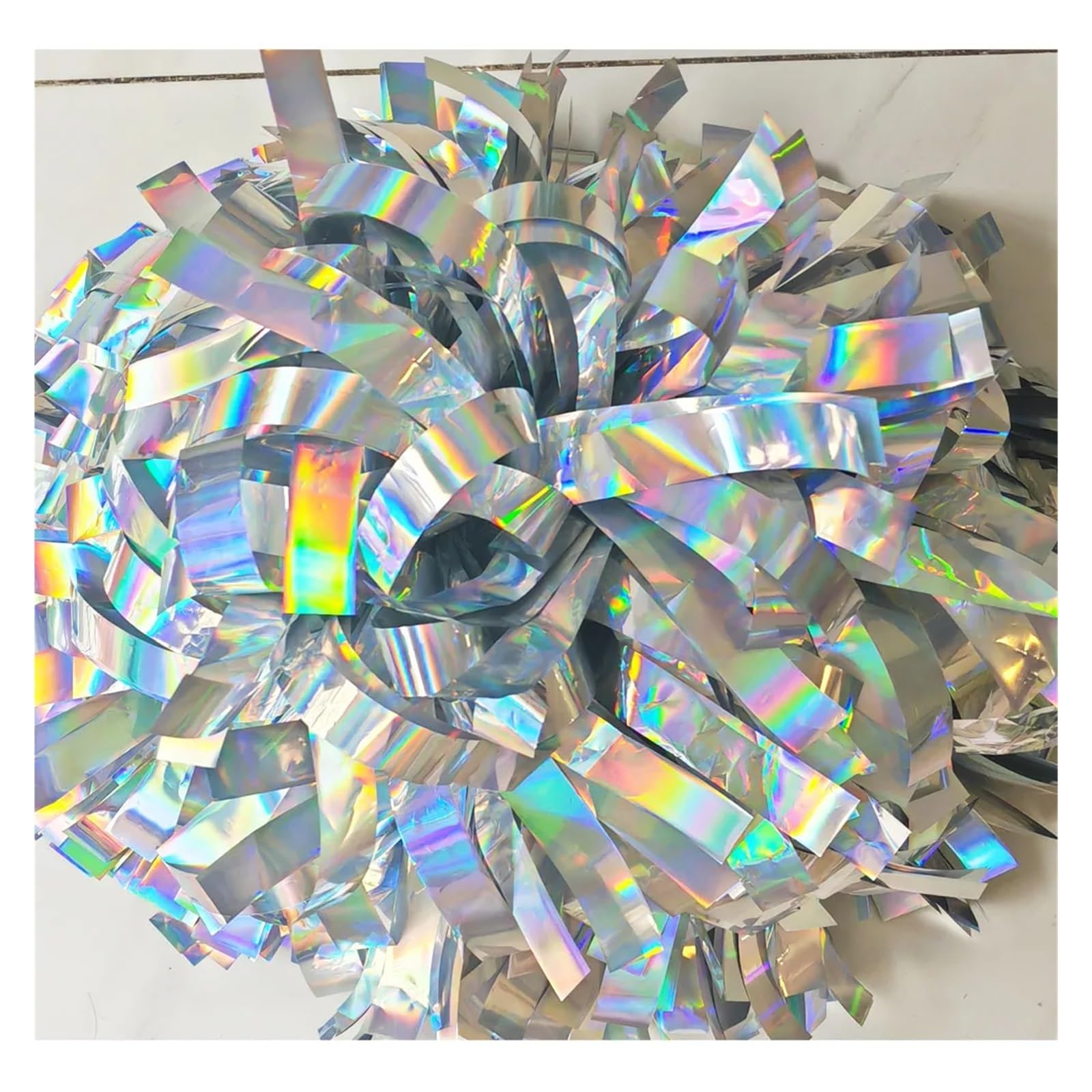 Cheerleading Poms for Sports Festival Performances(Color 9,6 Inch)