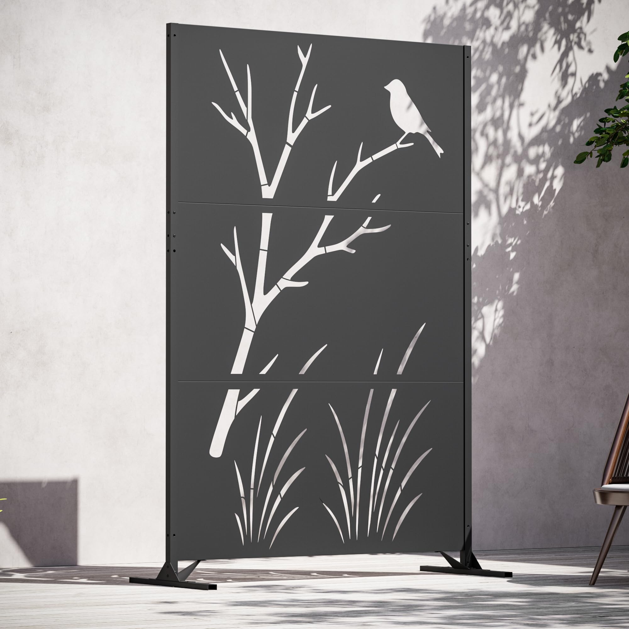 Modern Shade Metal Privacy Screen