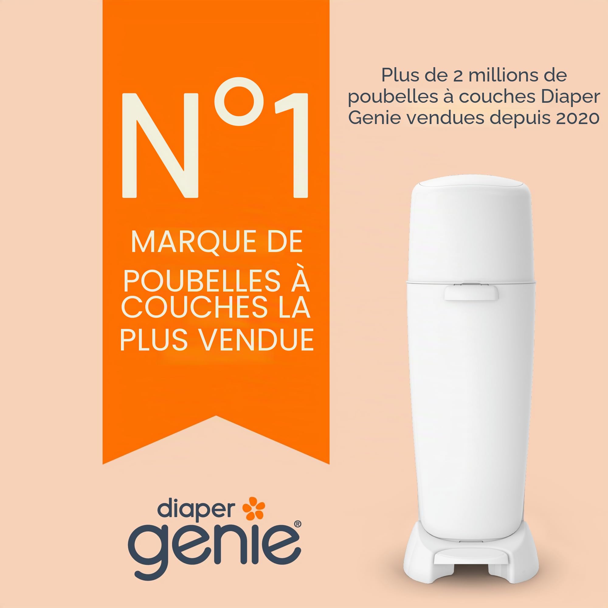 Diaper Genie Playtex Max Fresh Lot de 3 sacs de recharge pour couches 810 ct