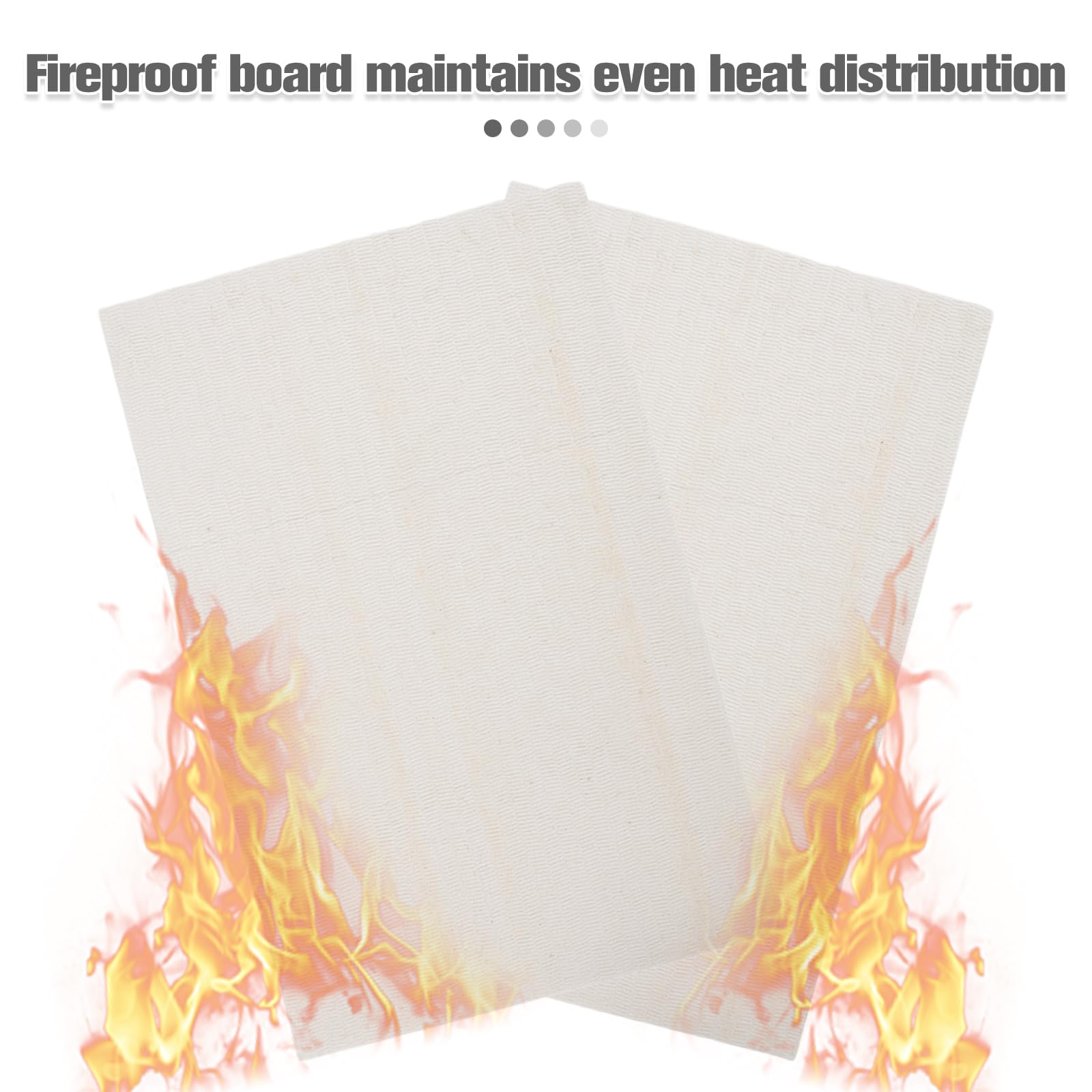 Panneau Isolant Thermique en Fibre Céramique Blanc, Résistant à Haute Température, Contrôle Stable pour Poêle à Granulés et Cuisines Commerciales, Lot de 2pcs