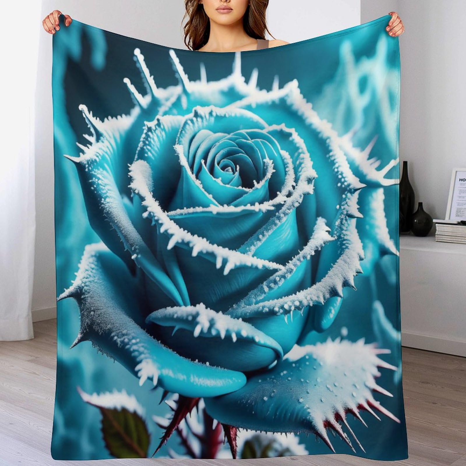 Couverture polaire Ice Rose : fini le froid sur votre canapé grâce au flannel