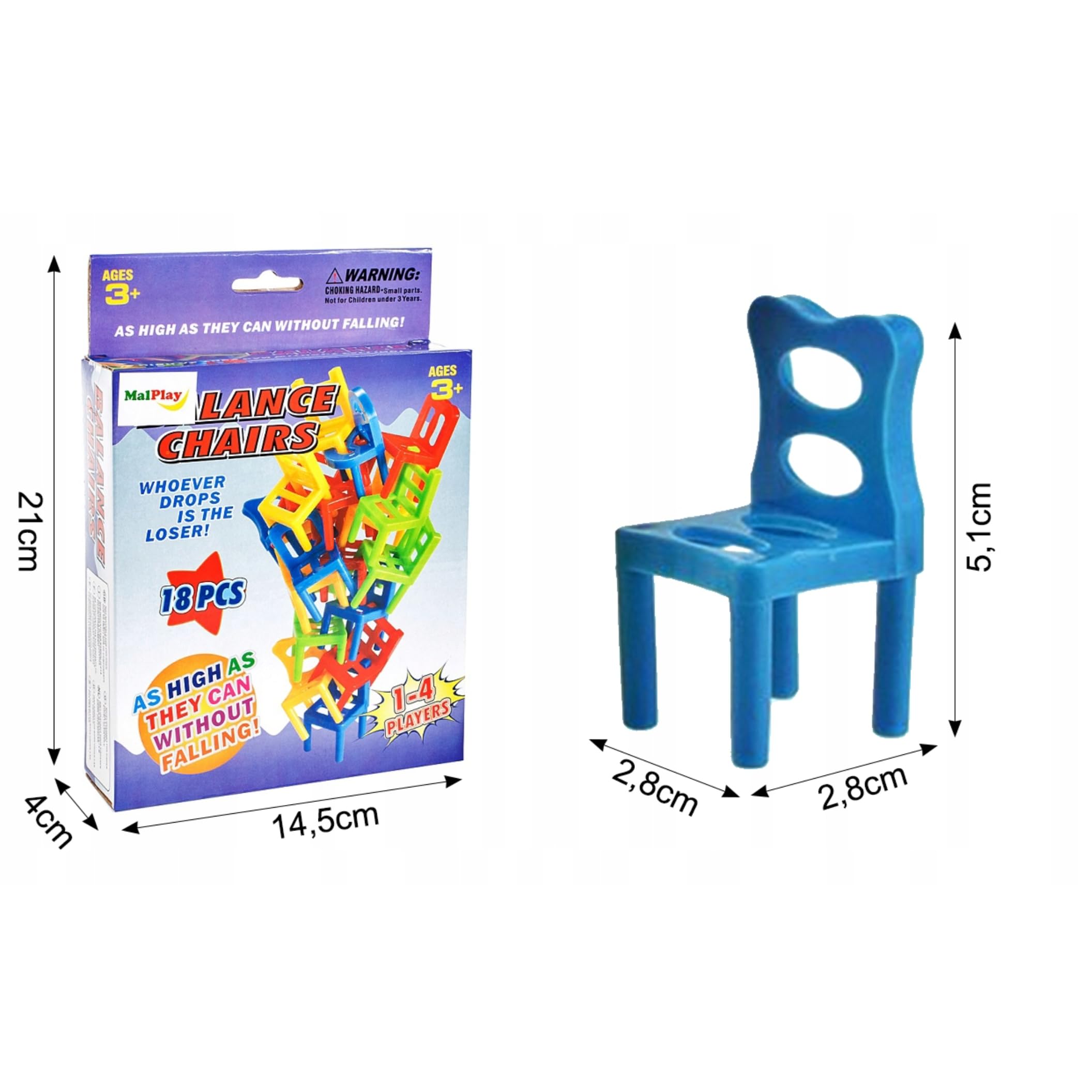 Premium Popular Stacking Game Chair on Chair - Balance Chairs Ladder & Chairs Stacking Chair Game Skill Game Family Game with Fun - Image 2