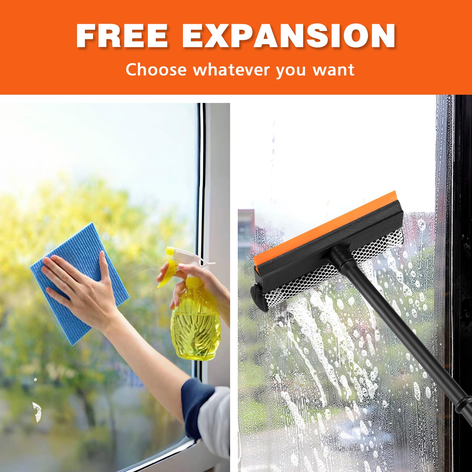 2-in-1 Window Squeegee - Car & Home Cleaning -3