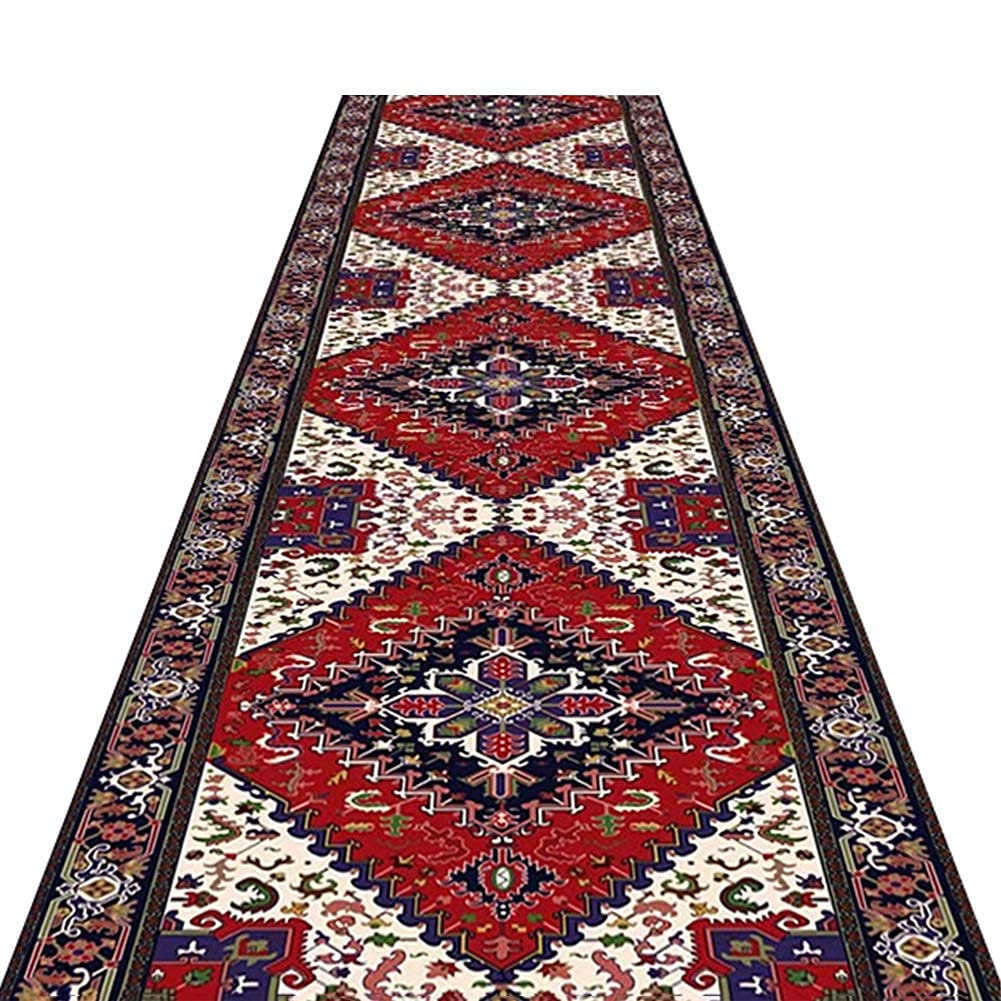 Tapis de chemin de couloir antidérapant lavable pour entrée cuisine salon