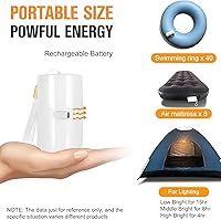 Vista 5 de Bomba de aire eléctrica al aire libre Luz de camping SOS Light Batería de litio de gran capacidad para balsa de aire cojín de aire Anillo