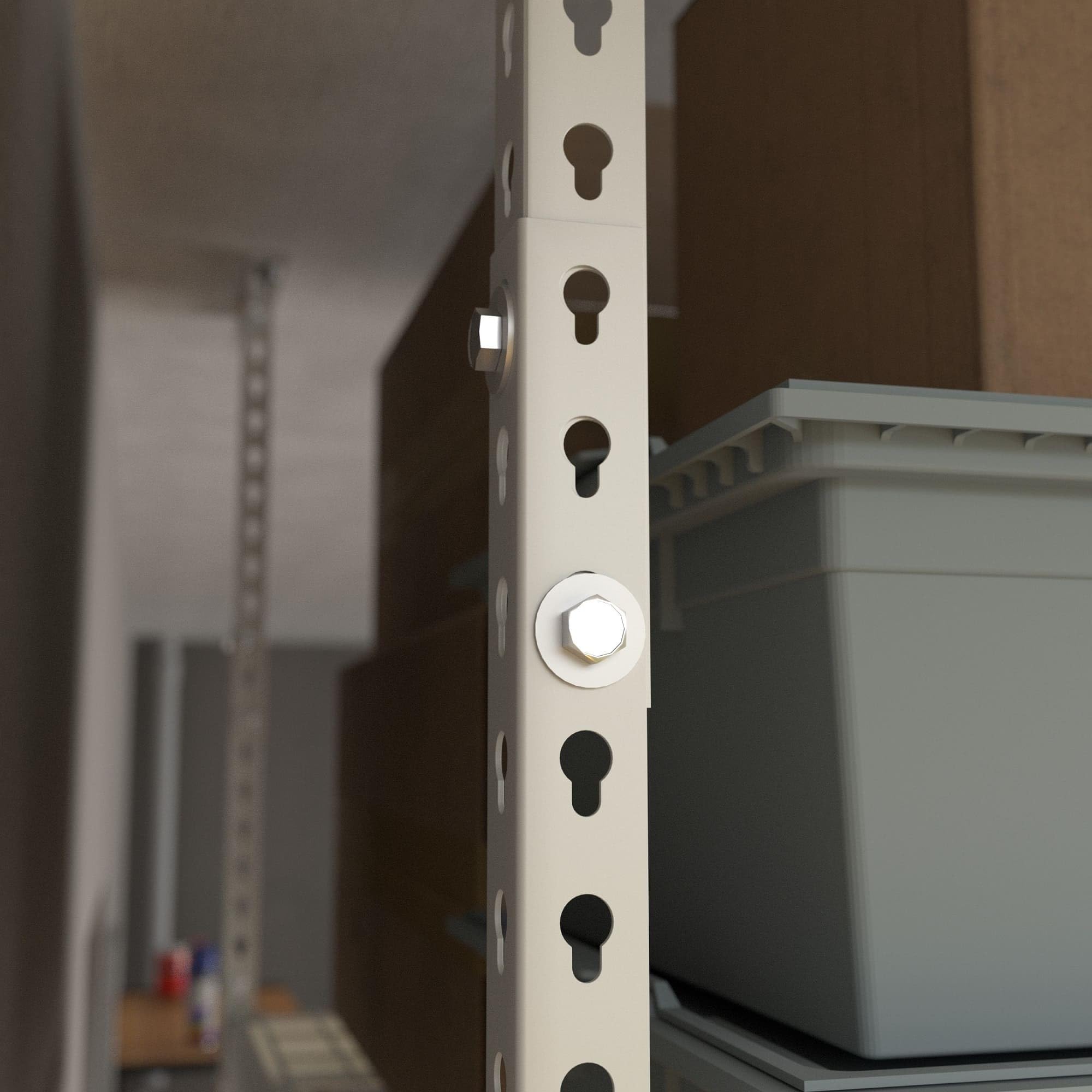 Velano Regal deckenhalterung - Hängeregal Decke - Werkstatt Schrank Metall 60x122 - Reifenregal - Schwerlastregal - Garage - Kellerregal - Lagerregal - Shelf - Regalbrett - Werkstatt Aufhängung Decke