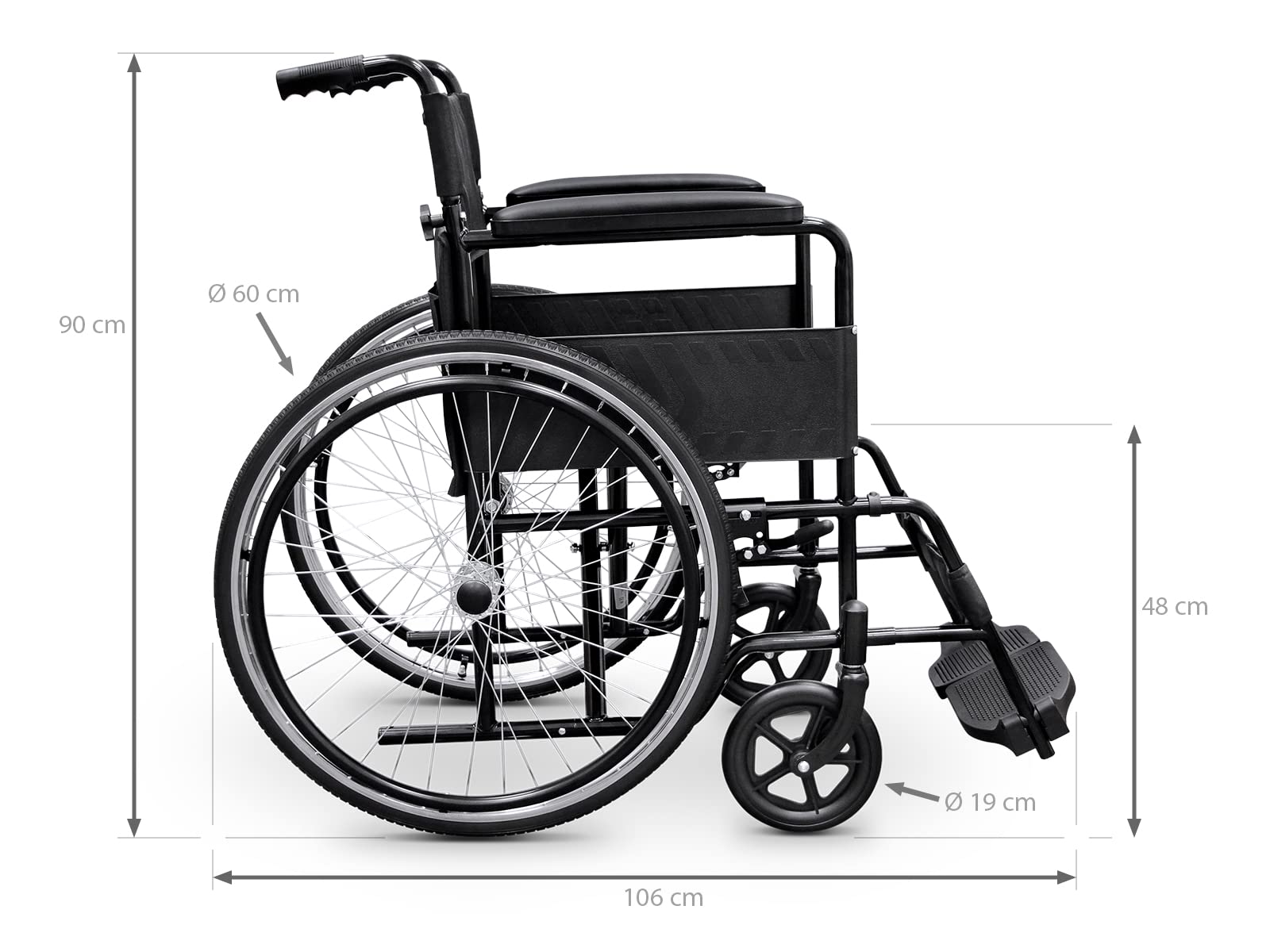 Wellcore Składany Wózek Inwalidzki Wellcore