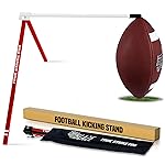 Trailblaze True Strike Pro Football Kicking Tee - Ultimate Football Tee Compatible with All Ball Sizes, Bonus Goal Kicking Tracker, Field Goal Football Holder (Red & Black)