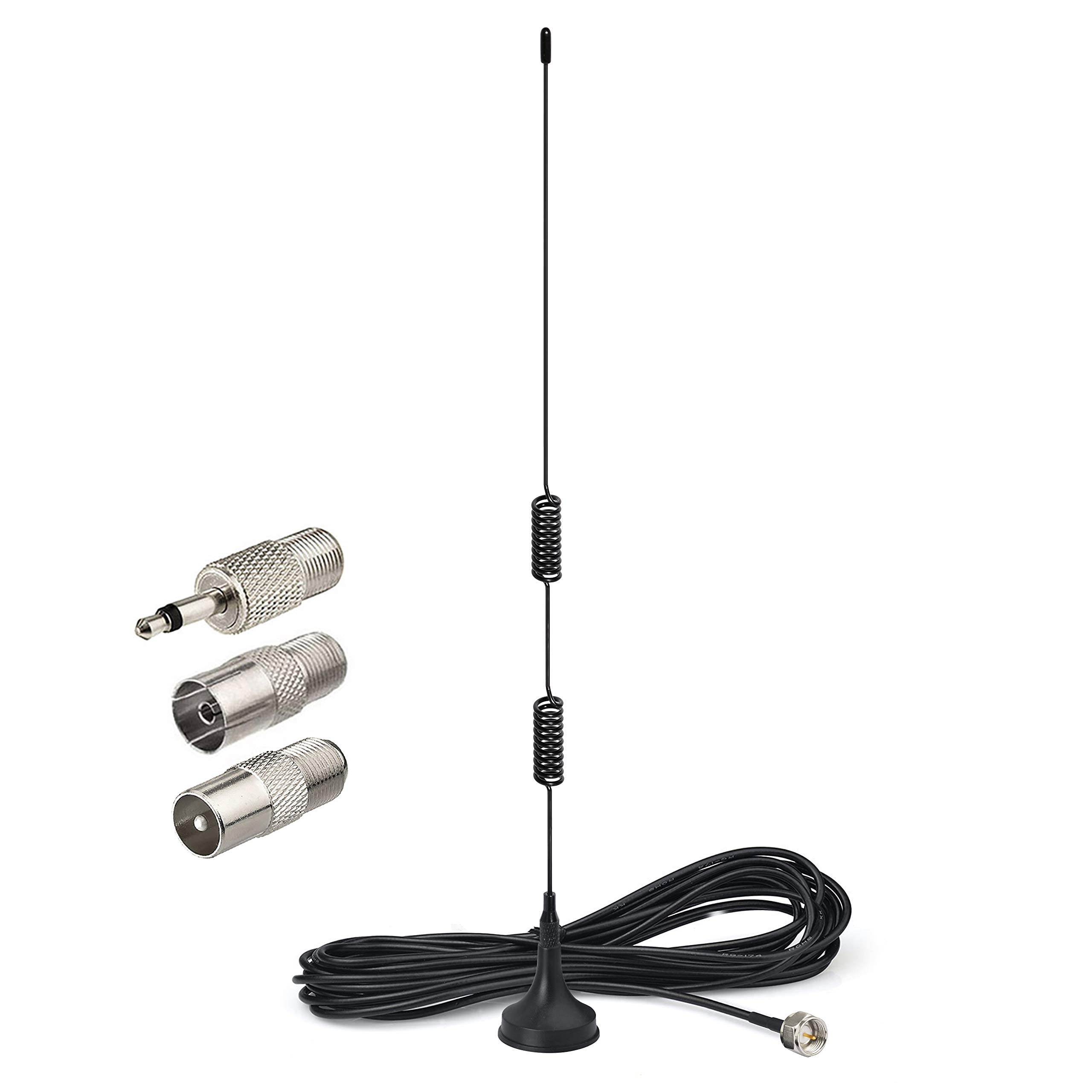 Antenna FM Interna HiFi Da 75 Ohm Per Home Theatre E Ricevitori Stereo – Migliora Ricezione E Multiplex, Facile Da Installare