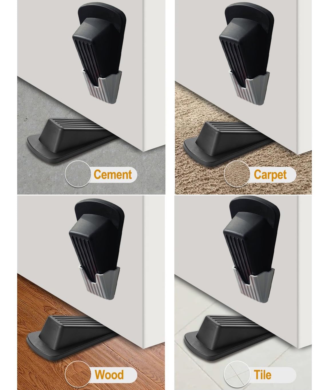 Rubber Wedge Door Stop Quality Clever Rubber Door Stopper - Adjustable ...