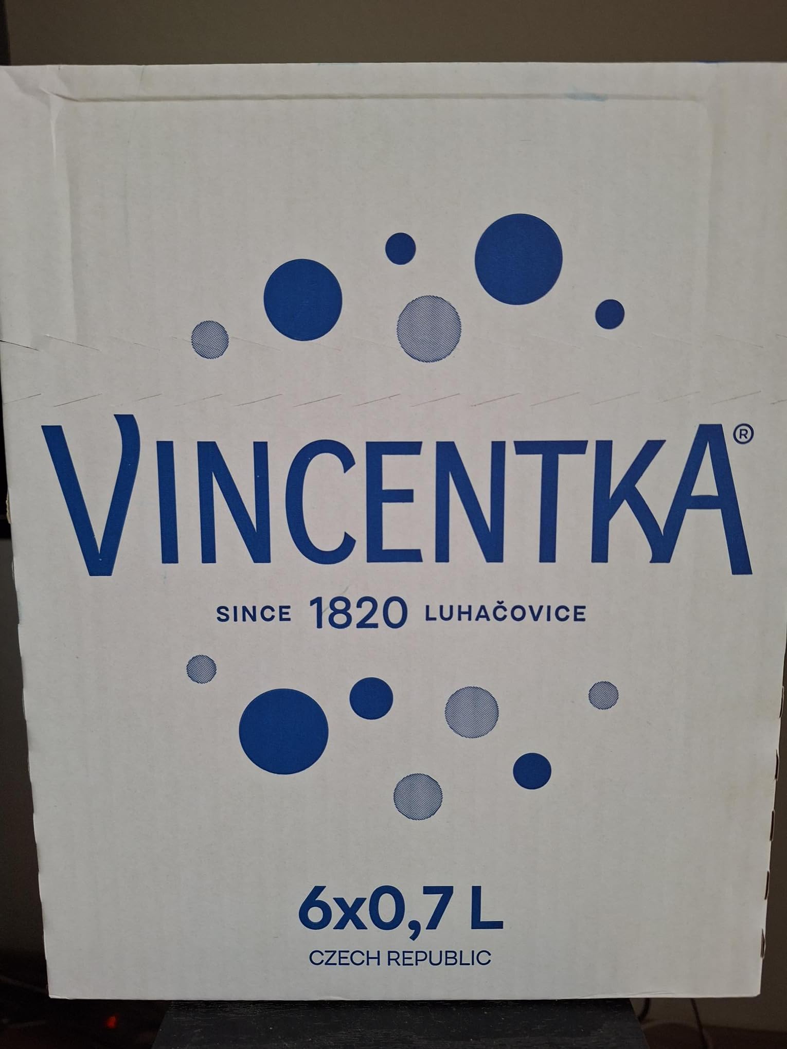 Vincentka Heilwasser, natürliches Mineralwasser aus Tschechien, 0,7L x 6 Flaschen
