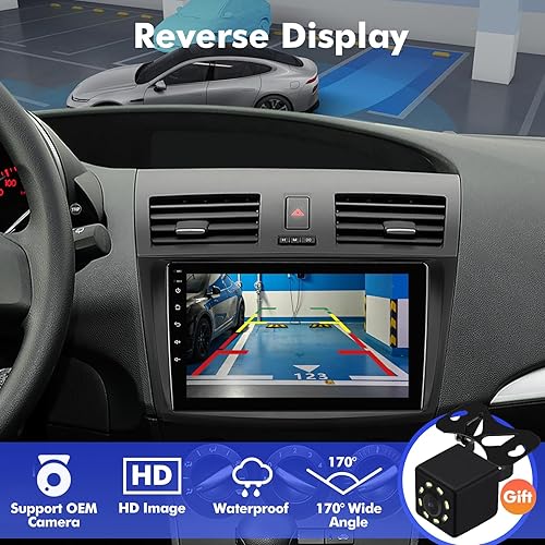 Vista 11 de Estéreo de coche Android 10 con pantalla táctil IPS de 9 pulgadas para Mazda 3 2010-2013 con CarPlay inalámbrico y Android Auto 2+32GB Radio