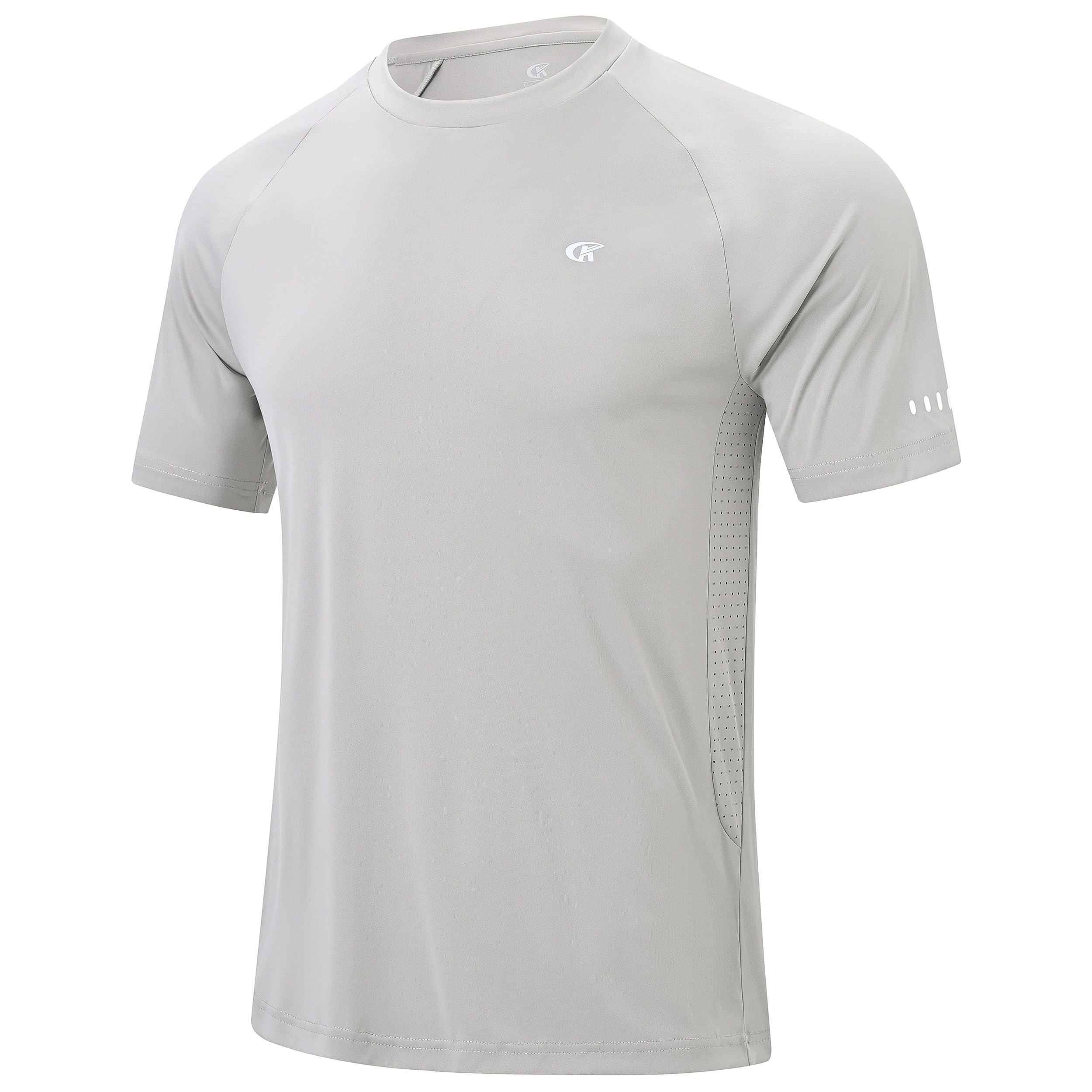 Huayuzh Schwimmshirt Herren Kurzarm UV Shirt UPF 50+ Rashguard Outdoor Badeshirt Sportshirt Atmungsaktiv Surfen Wandern