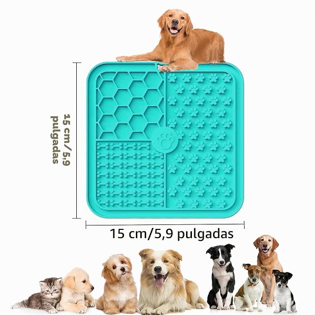 Foto 2 de 6 de JIEYUCHU Alfombrilla para Lamer Perros, Lick Mat para Perros y Gatos con Ventosa, Libre de BPA