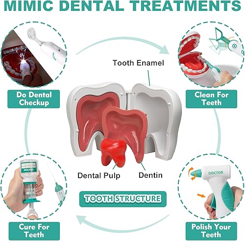 Miniatura 5 de Juguetes para niños y niñas de 3, 4, 5 años, regalo de Navidad, juego de simulación, kit de médico para niños y niños