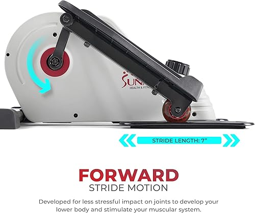 Miniatura 4 de Sunny Health  Fitness Magnetic Portable Under Desk Elliptical Machine
