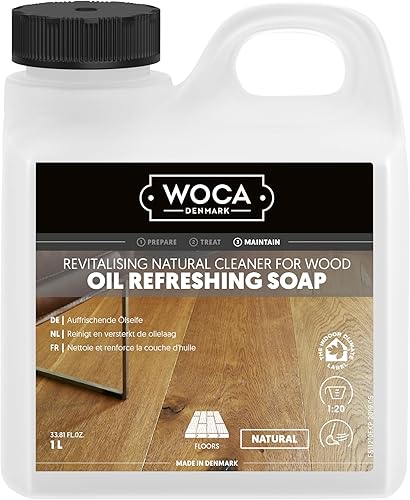 Vista 20 de WOCA Jabón refrescante de aceite (refresco de aceite), natural 2.5L - Limpiador concentrado para pisos de madera dura tratados con aceite, muebles