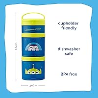 Vista 73 de Whiskware Disney Princess and the Frog, Stackable Snack Containers for Kids, 3 Stackable Snack Cups for School or Travel, Formula and Cupholder Tiana