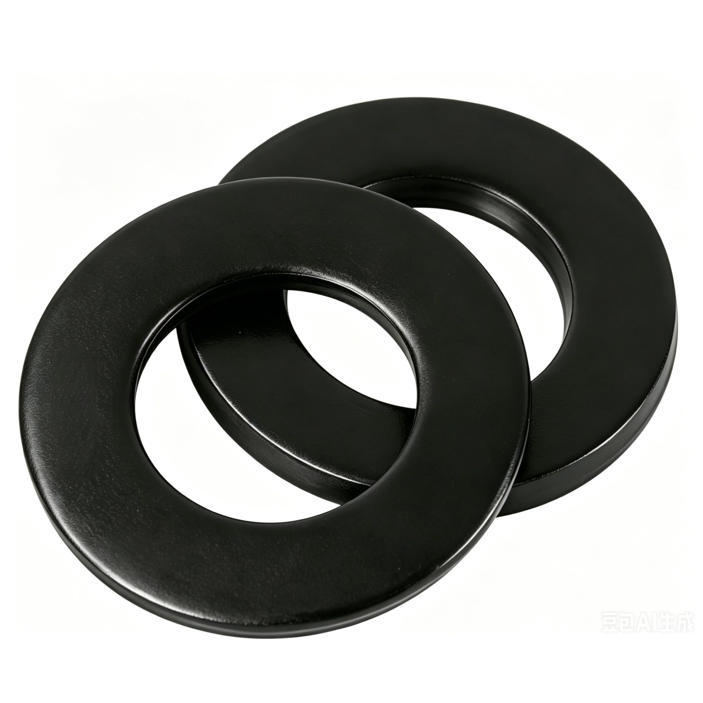 YIIFLY M5 Flat Washers Carbon Steel 200HV Black Zinc Plated, 100 PCS Metric Plain Washers Heavy Duty Hardware Fasteners for Bolts Nuts Screws