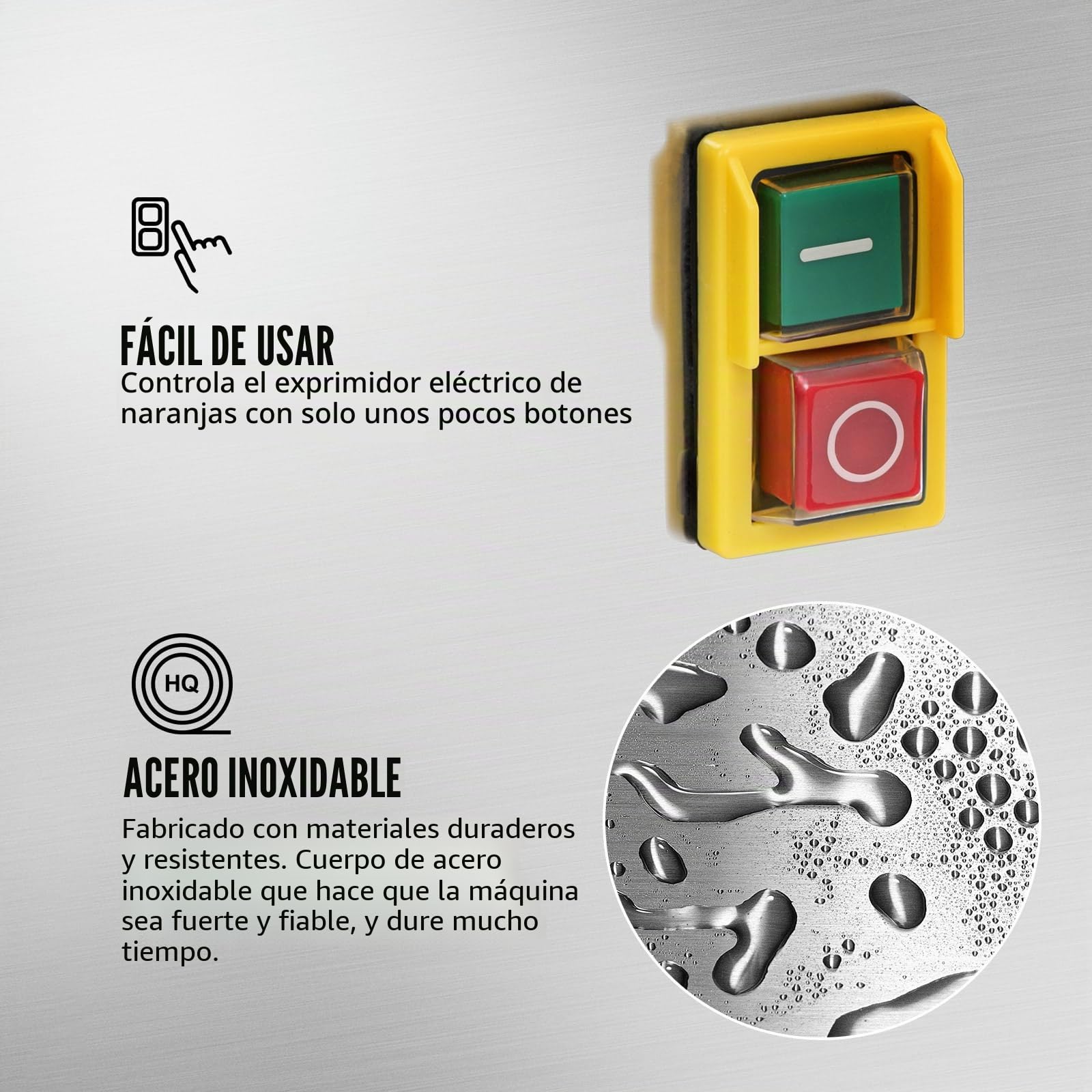 Royal Catering Exprimidor de naranjas eléctrico semiautomático 120 W 20 naranjas/min - Royal Catering Exprimidora eléctrica Exprimidor de cítricos Prensa para naranjas Prensa para zumo