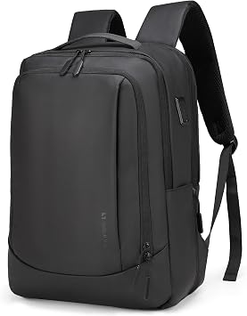 38L Travel Backpack 17" Laptop Backpack W/USB-C Port, Expandable Carry-On Bag, TSA Approved for Business College, Black