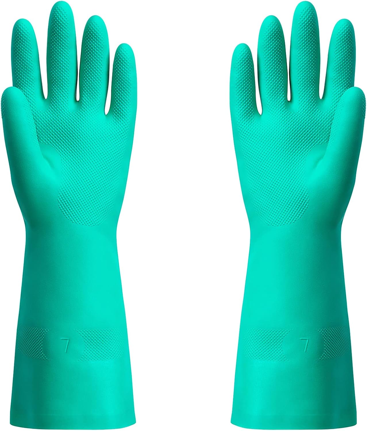 ThxToms Chemical Resistant Nitrile Gloves,Resist Household Acid, Alkali, Solvent and Oil, Latex Rubber Free, 1 Pair Extra Large