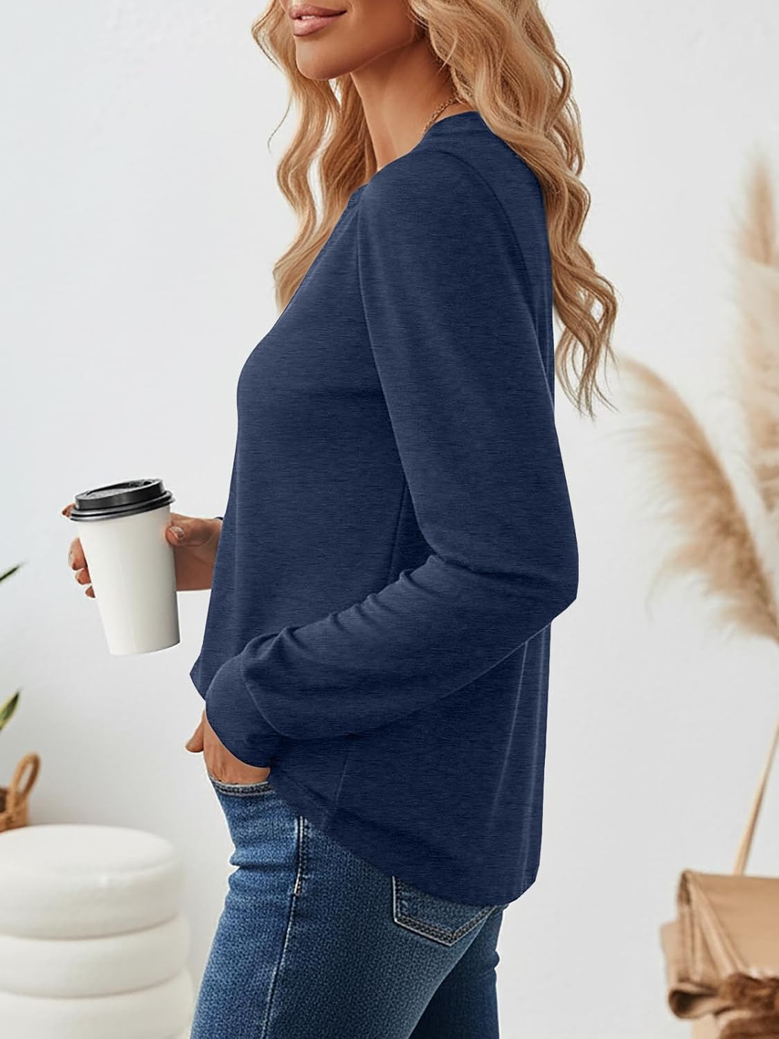 AUTOMET Womens Tops Long Sleeve Shirts Fall Fashion Clothes Henley Dressy Casual Blouses Trendy 2026 - Image 3