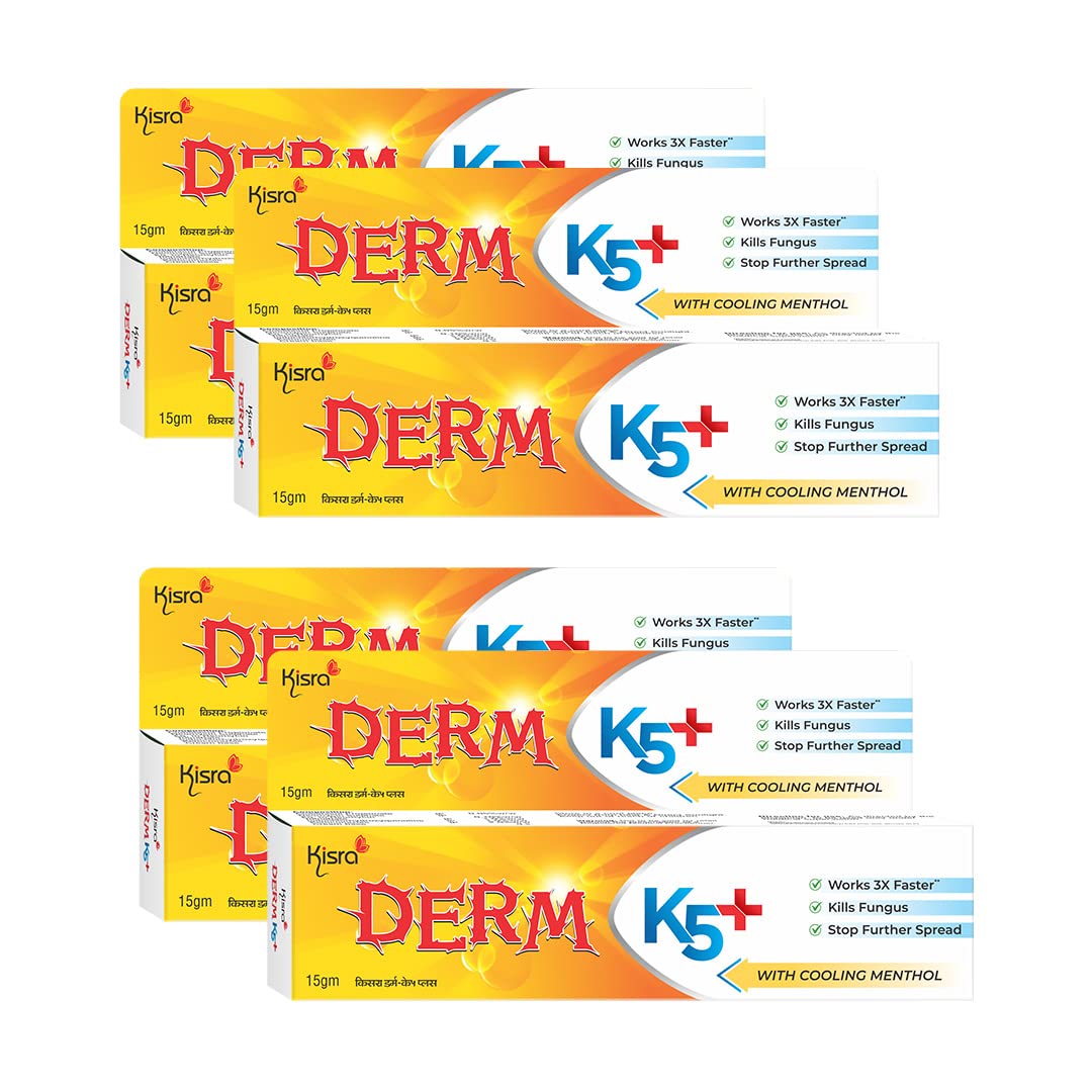 Kisra Derm K5+ Cream for Itching and Fungal Infection 15gm (Pack of 4) (B0BVLT7RB9) Amazon Price History, Amazon Price Tracker
