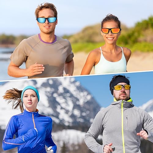 Miniatura 5 de TOODOO 4 pares de lentes de sol polarizados para hombre con protección UV, gafas de conducción deportivas para actividades al aire libre