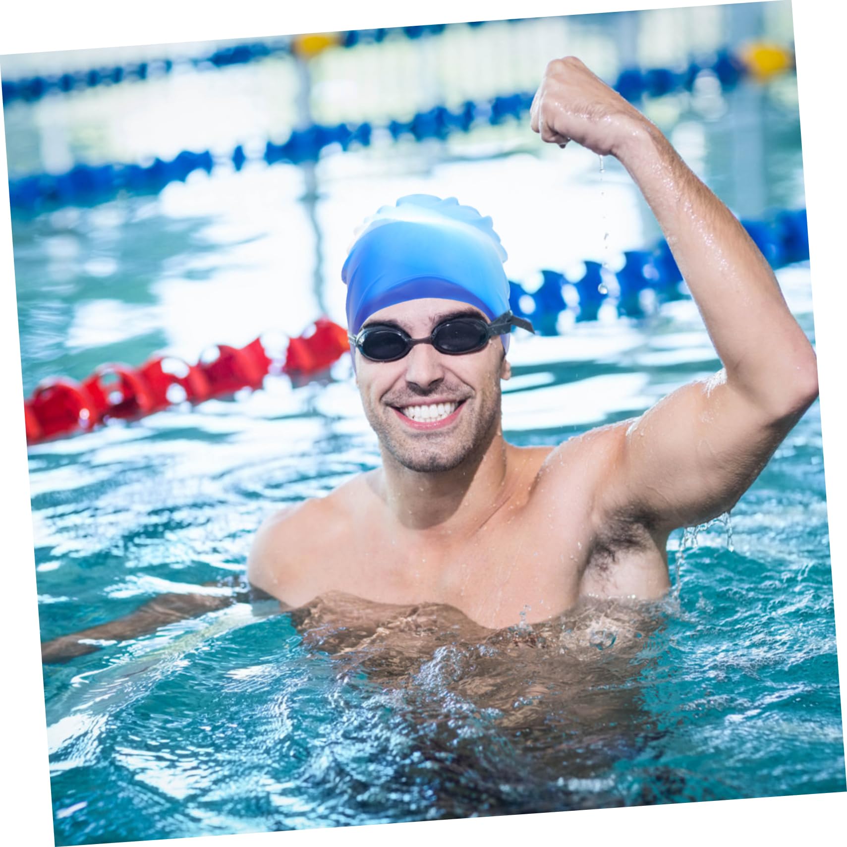 BESPORTBLE Cuffia Da Nuoto in Silicone Cuffie Da Bagno Per Donne Che Nuotano Cappelli Caps Cuffie Piscina Adulto Cuffie Per Piscina Adulti Fornitura Di Nuoto Cuffie Da Nuoto