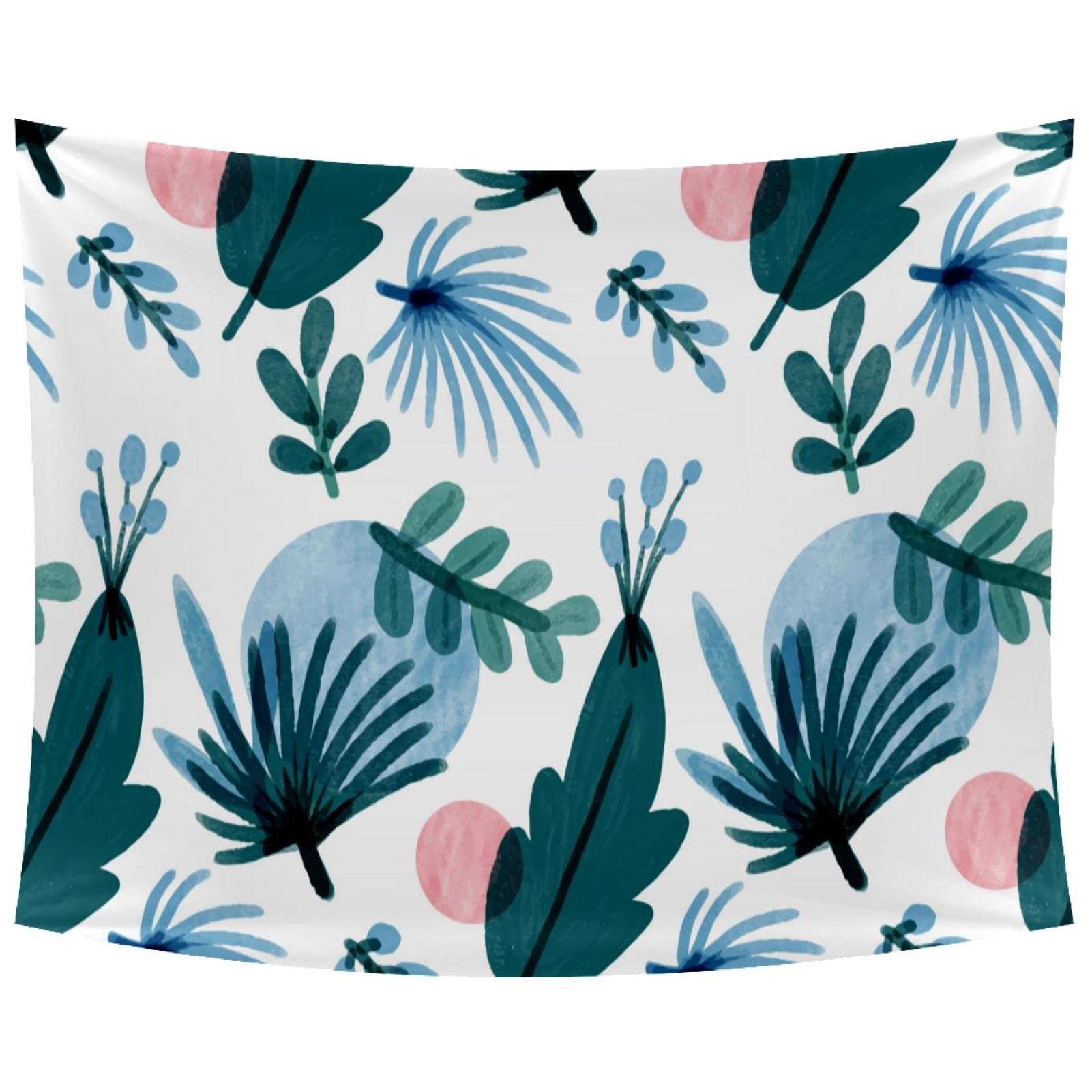 Arazzo da Parete Fiori Verdi GialliArazzo Arte Muraria Multiuso Stampe da Parete per Soggiorno Camera da Letto Dormitorio Home Décor Arazzi da Parete (150x100cm