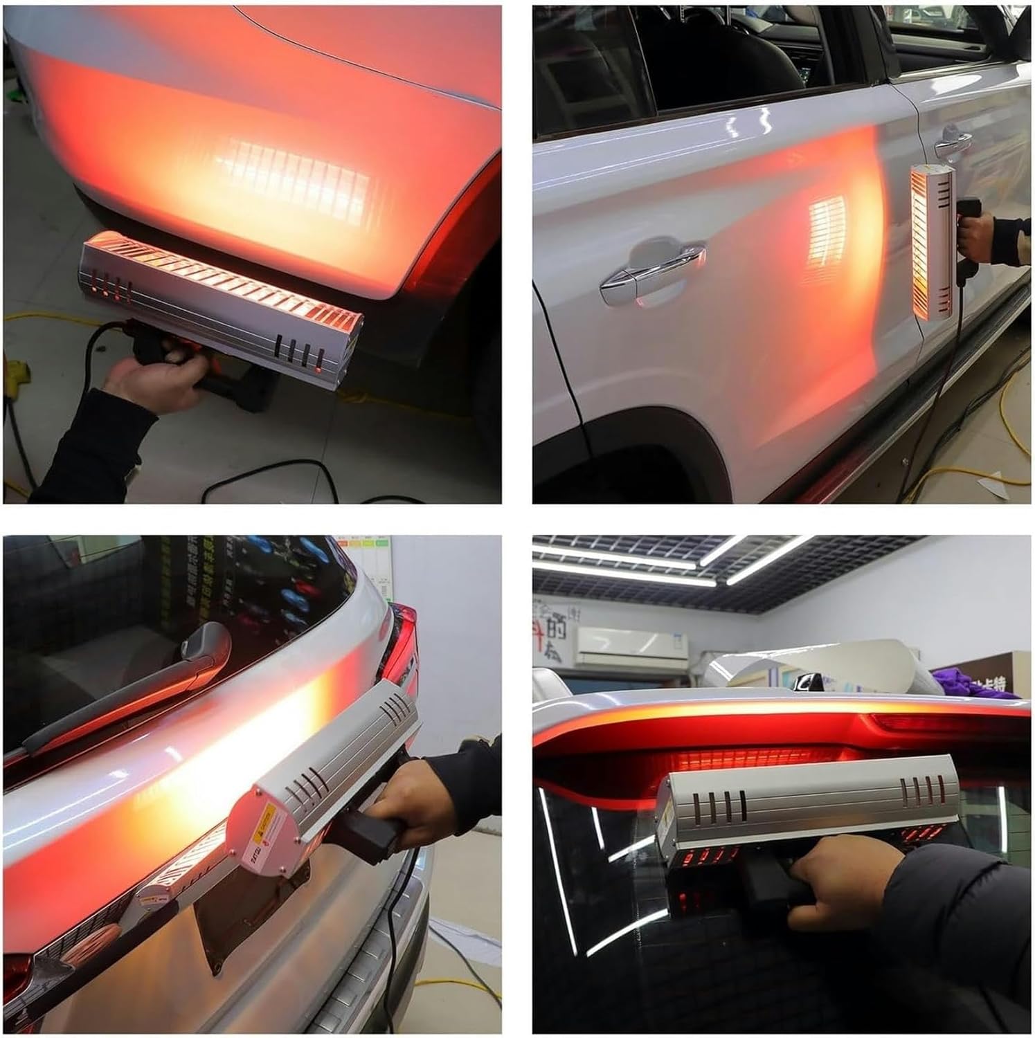 Paint Curing Lamp 1000W Shortwave Infrared - Handheld Heating Lamp for Auto Spray Drying and Repair, Ideal for Paint Booths, Exhaust Filters, and Solar Film Applications