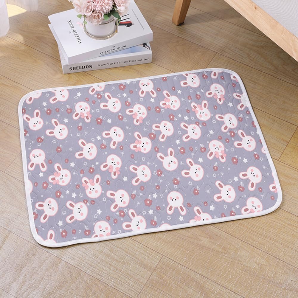Pet Cooling Mat for Cats - 2026 New Soft Large Cool Pad, Non-Slip Mesh Bottom, Self Ice-Silk Polyester, Waterproof, Easy Clean, for Dog Crate, Car, Outdoor (Gray 01,S-40 * 30cm)