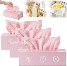 NEEPRA Reusable Magic Cleaning Cloth, Washable Multi-Use Cleaning Wipes for Kitchen, Household, Car/Office, Microfiber Kitchen Paper Towel, Fast-Drying Wipes/Streak-Free Shine Pack of 20 Multi Color