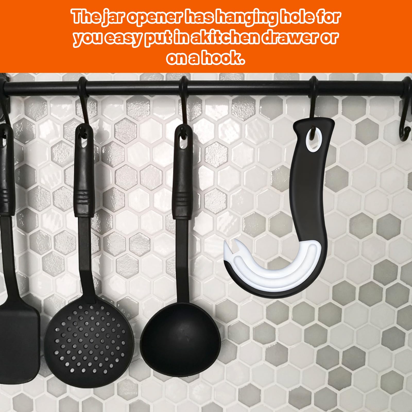 2 Abrelatas, Abrelatas en Forma de Gancho, 6 Abrelatas Manual, Abridor de Botellas de Cocina Imprescindible, Herramienta Manual Multifuncional Abridor — view 5