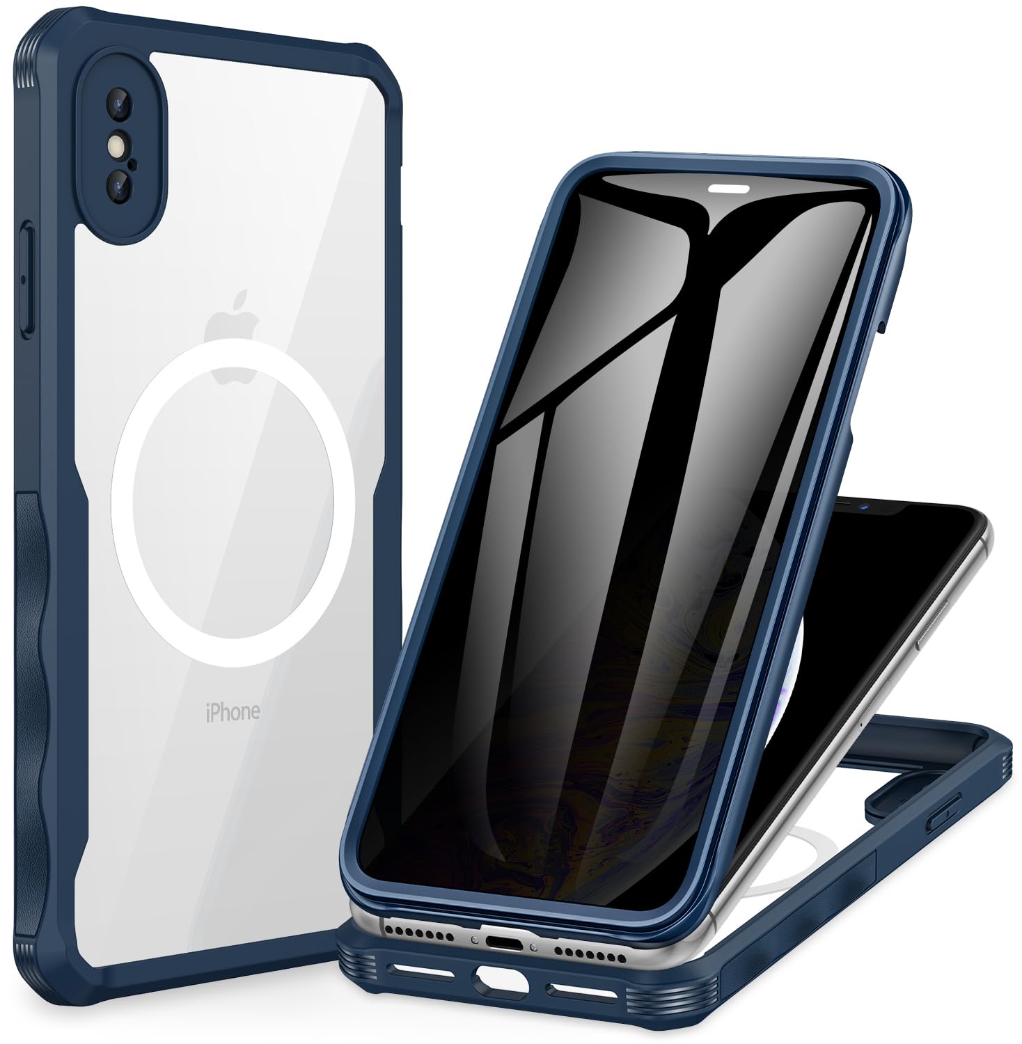 Amazon.com: CENHUFO Privacy Magnetic for iPhone Xs Max Case, Full