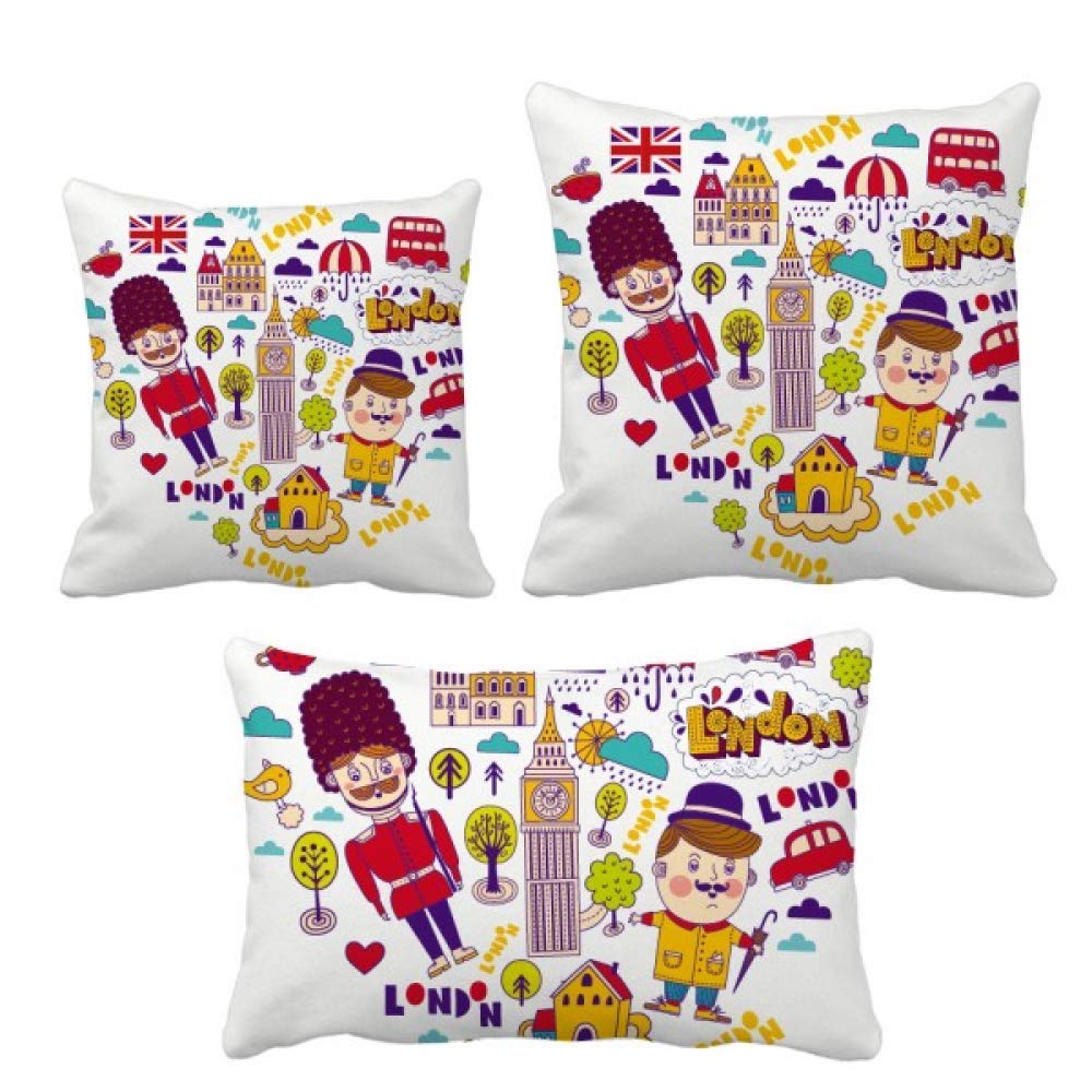 Housse de coussin cœur cabine téléphonique britannique rouge design original zippé