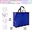 cabzymx 15 Pcs Glossy Blue Reusable Gift Bags with Handles, Party Gift Bags Bulk with Sturdy Bases, Ideal Goodie Bag for Birthday, Wedding, Christmas, Holiday-12.6 x 4.7 x 11 In