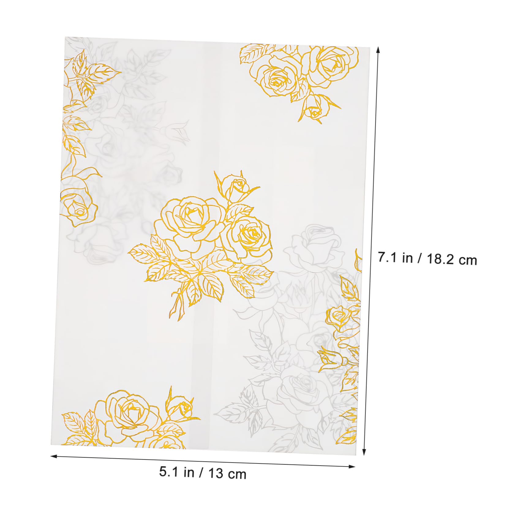 Buste Invito 50 Pezzi Carta Offset Bifacciale per Feste | Motivi Floreali Eleganti, Struttura Robusta e Pratica da Trasportare, per Compleanni e Shower