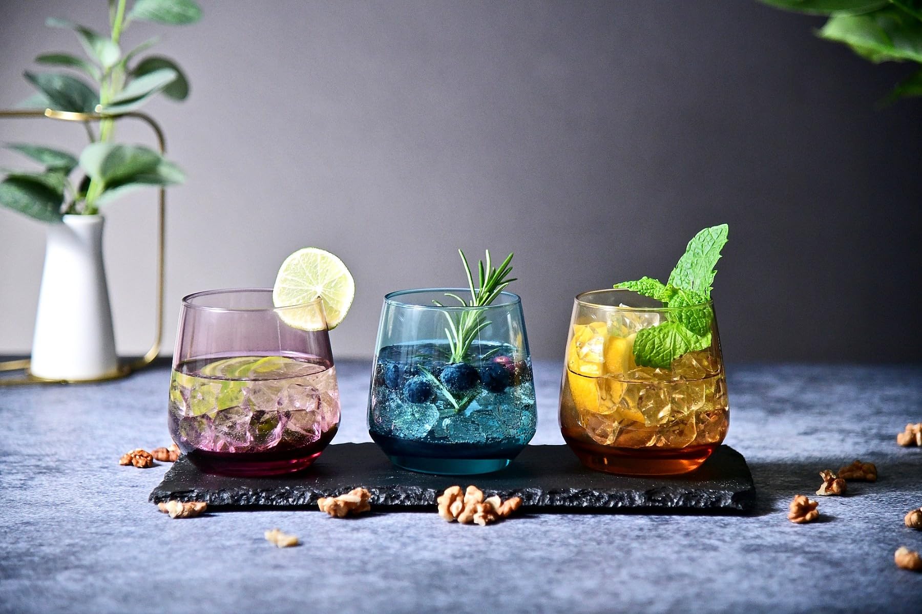 Glasmark Set 6 Bicchieri Bassi In Vetro 270 Ml - Per Cocktail, Acqua, Succhi E Dessert, Lavabili In Lavastoviglie - 3