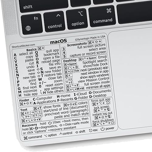 Mac OS Shortcuts Sticker