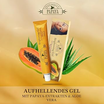 Papaya Whitening Cream 50g - Formulated to Improve Clarity and Skin Radiance with Papaya Alpha Arbutin and Aloe Vera