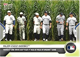 2021 Topps Now FIELD OF DREAMS GAME -New York Yankees and Chicago White Sox play 1st MLB game in Dyersville, Iowa- Corn Fields- 8/12/21- Trading Card #649- Shipped in Protective Screwdown Holder.