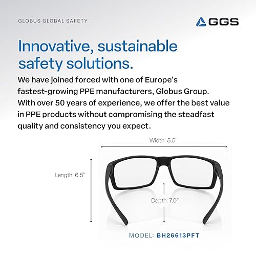 Miniatura 8 de Bullhead Safety Eyewear Sawfish Glasses - Anti-Fog, Lightweight, Impact/Scratch Resistant, UV Blocking Sunglasses for Cycling, Fishing, Driving