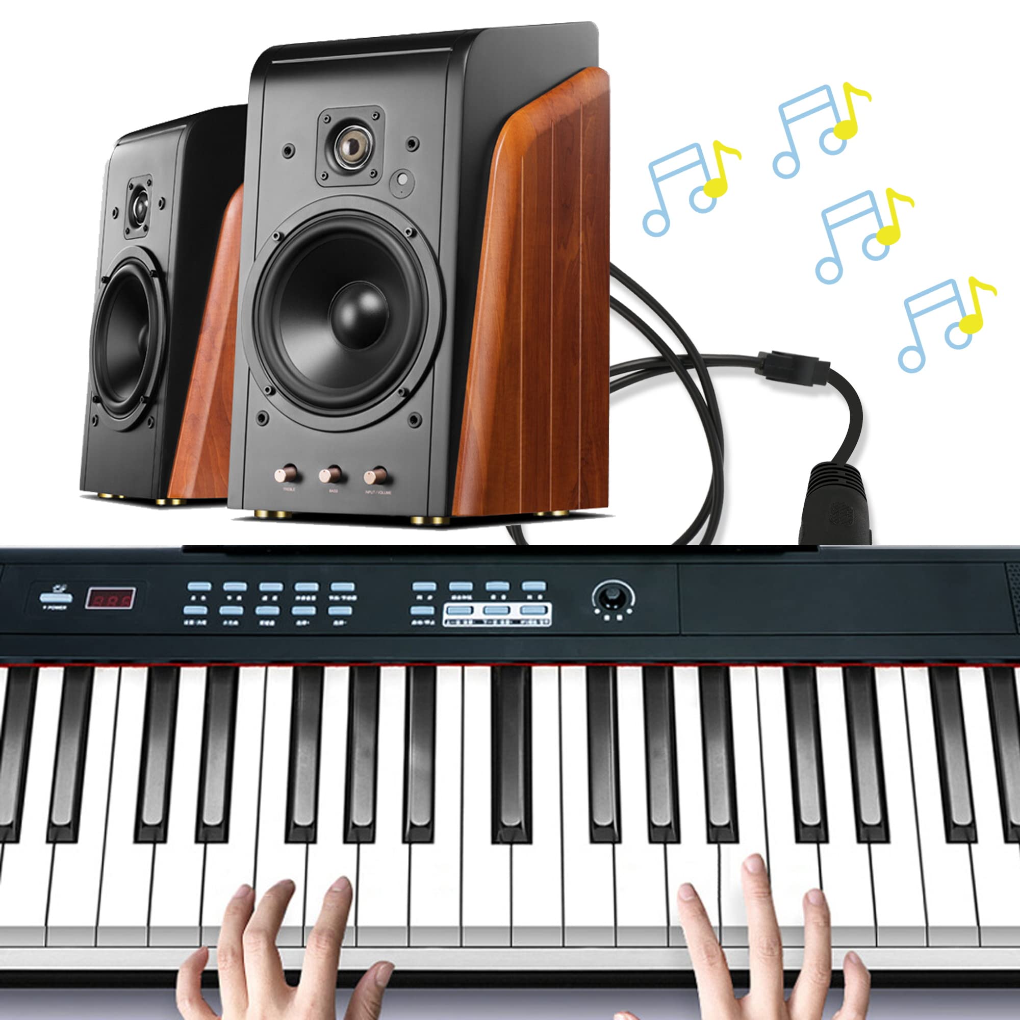 Câble RCA Y 1 Prise Mâle Et 2 Prises Femelles EK2F1M - Ma Boutique