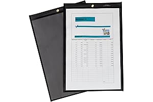 Premium 11x17 Clear and Black Shop Ticket Holders